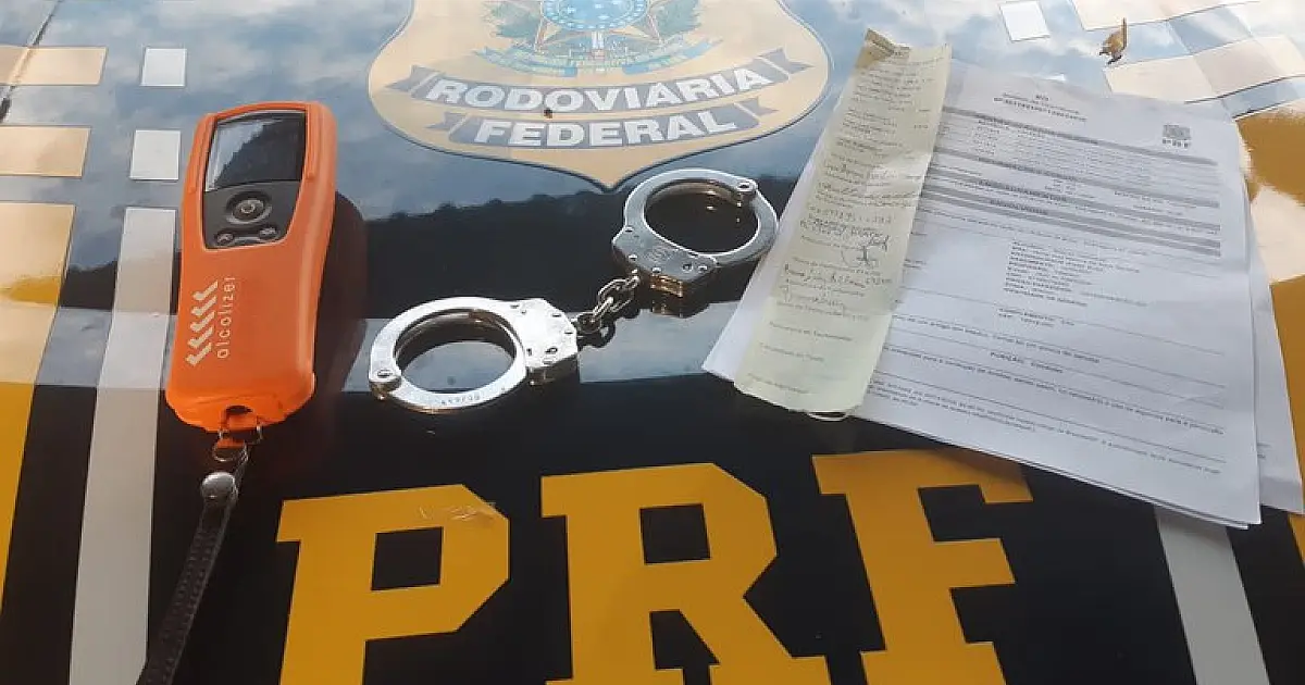 Condutor é preso com índice de embriaguez seis vezes maior que o limite