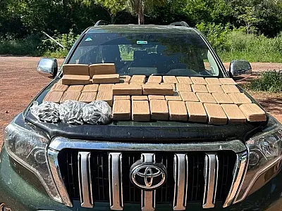 Exército apreende mais de 50 kg de cocaína na saída de Corumbá