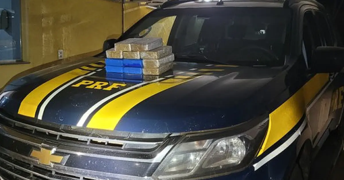 Casal que saiu de Corumbá é preso com 11,4 kg de cocaína na BR 262