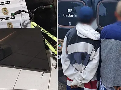 Dupla é presa em flagrante por furto em casa de Ladário