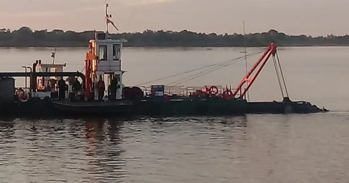Dragagem deve melhorar navegação em pontos críticos no rio Paraguai