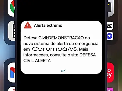 Defesa Civil testa novo sistema de alerta neste sábado; saiba o que fazer