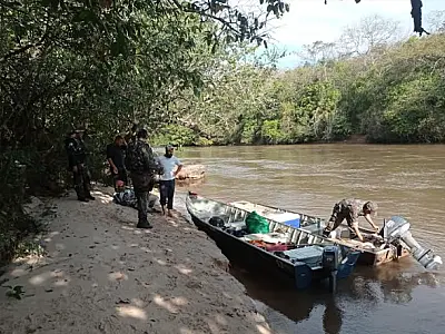 Infrator tem barco e materiais apreendidos em pesca ilegal no rio Aquidauana