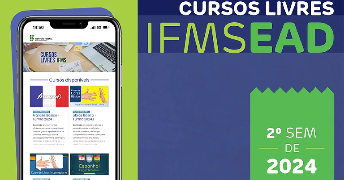 IFMS abre inscrições para cursos livres no 2° semestre