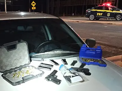 PRF apreende armas, munições e drogas em Ponta Porã