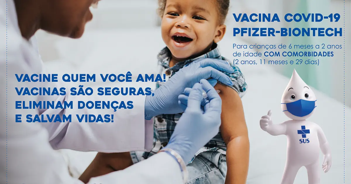 Vacinação da Pfizer "baby" ainda não tem data definida para iniciar em Ladário