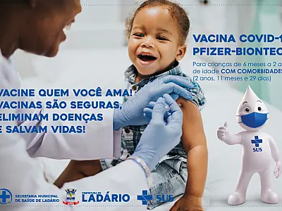 Vacinação da Pfizer "baby" ainda não tem data definida para iniciar em Ladário