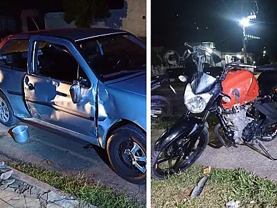 Colisão entre carro e moto faz quatro vítimas no Cristo Redentor