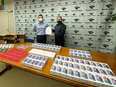 Receita Federal destina mais de 150 mil reais em mercadorias para PM de Corumbá