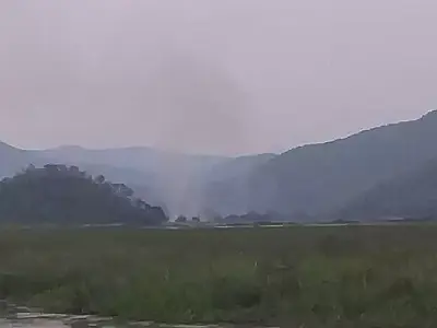 Fumaça de incêndios em MT e na Bolívia já é vista em Corumbá