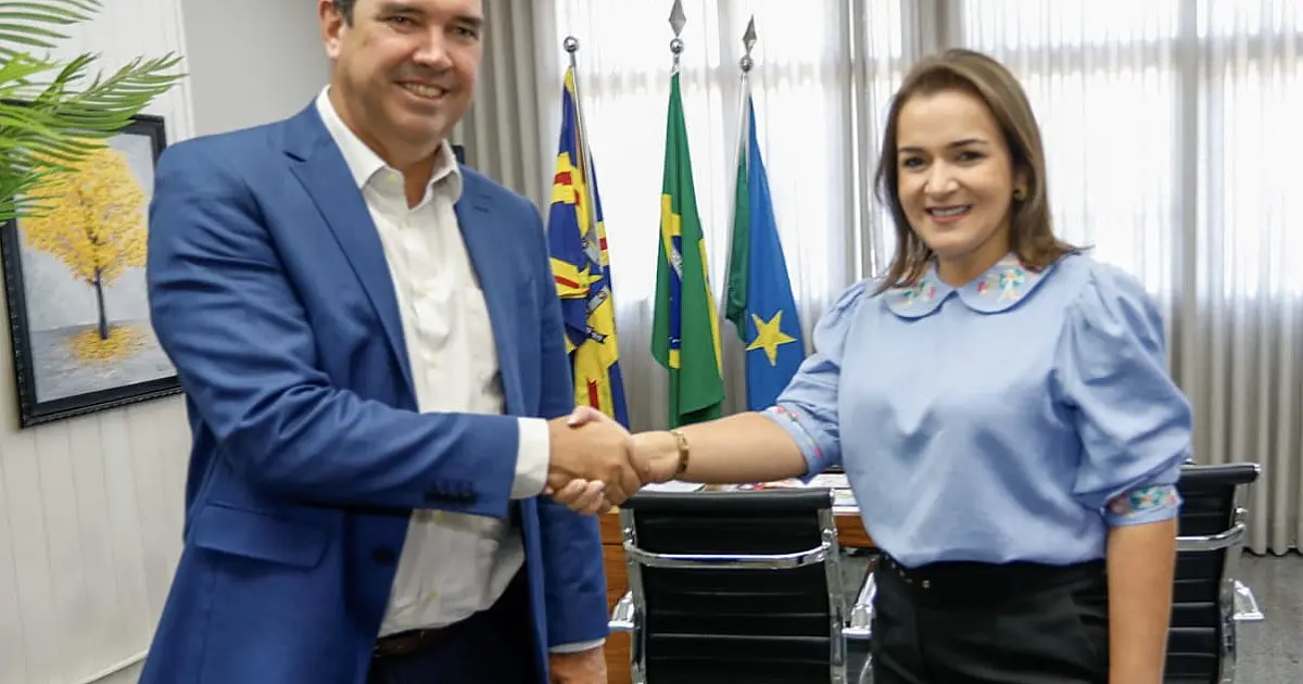 Riedel visita prefeita da Capital e destaca gestão municipalista e ações em prol do desenvolvimento