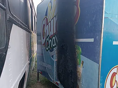 Trailer sofre princípio de incêndio no Conjunto Padre Ernesto Sassida