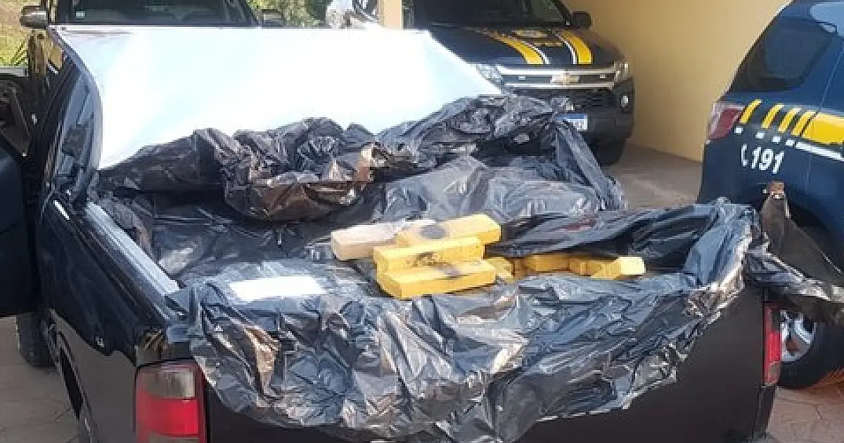 Homem é preso com 620 kg de maconha após perseguição em rodovia