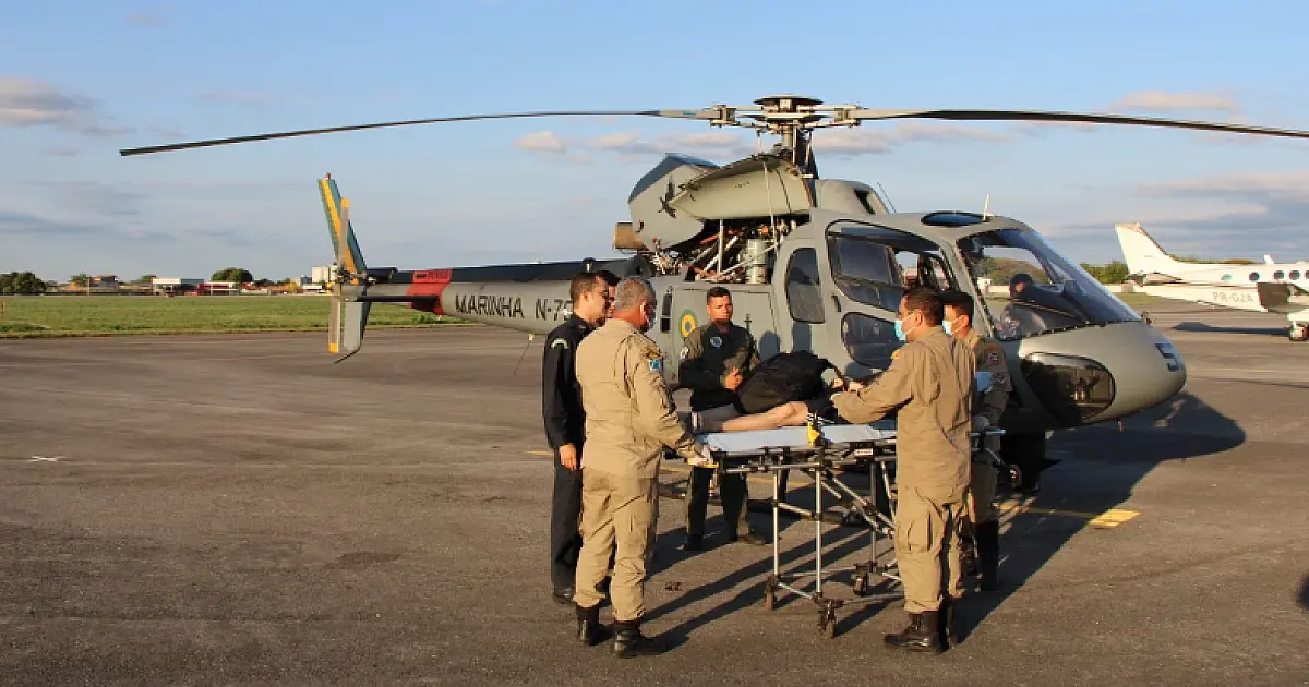 Rapaz com sintomas de crise renal é resgatado por aeronave no Paiaguás