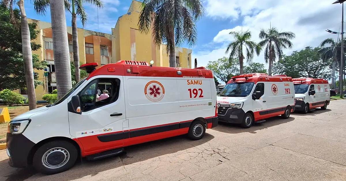 SAMU de Corumbá tem a frota renovada com três novas ambulâncias