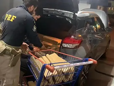 PRF apreende 490 Kg de maconha em Dourados
