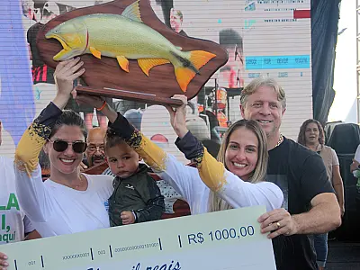 Festival de Pesca teve equipe de mulheres de Corumbá em 2&ordm; lugar na prova principal