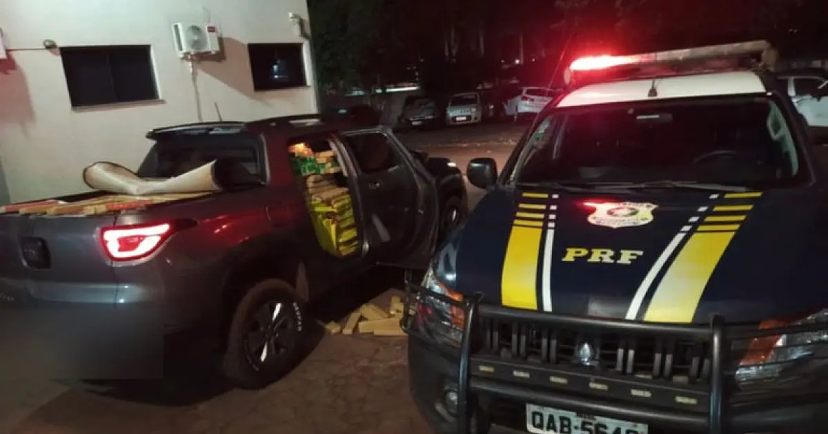 PRF apreende mais de 1 tonelada de maconha na BR 262