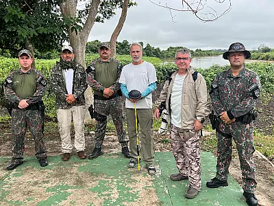 Documentarista com renome internacional acompanha trabalho da PMA em Miranda