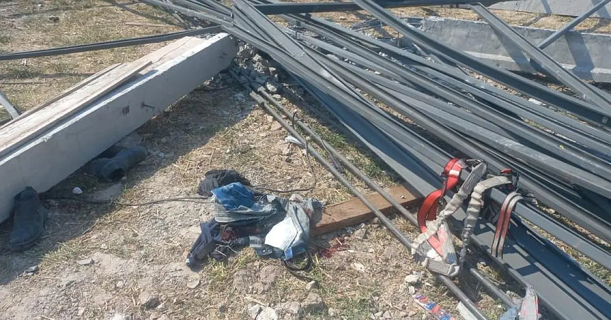 Trabalhador é socorrido em desabamento de galpão de empresa em Corumbá