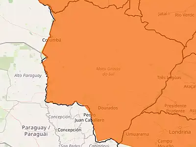Temporal pode chegar com ventos de até 100 km por hora