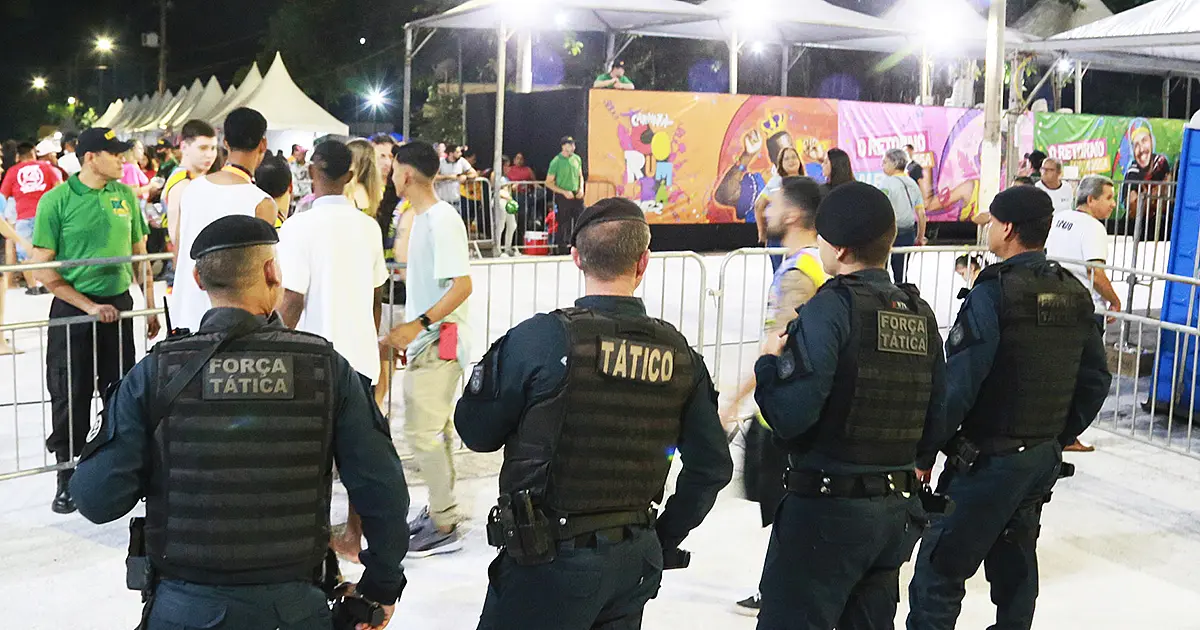 Esquema de segurança terá 360 homens por noite de festa