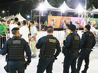 Esquema de segurança terá 360 homens por noite de festa