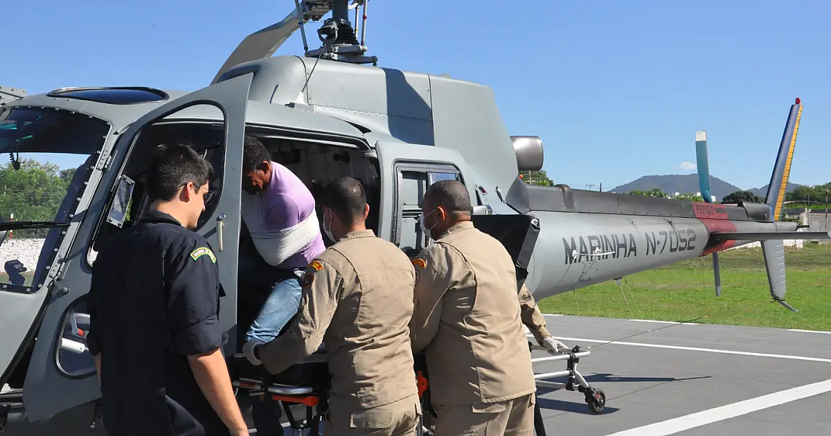 Vítima de queda de cavalo é resgatado com suspeita de fratura