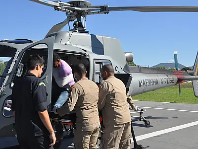 Vítima de queda de cavalo é resgatado com suspeita de fratura