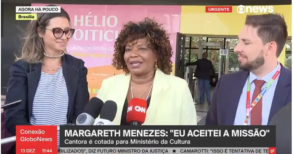 Margareth Menezes será ministra da Cultura no governo Lula