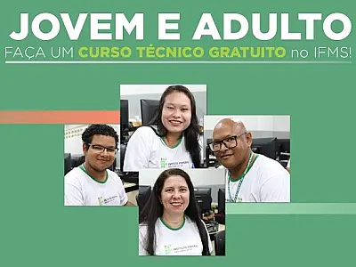 IFMS abre 280 vagas em cursos técnicos para jovens e adultos