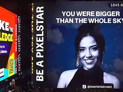Fãs de Taylor Swift bancam homenagem a Ana na Times Square