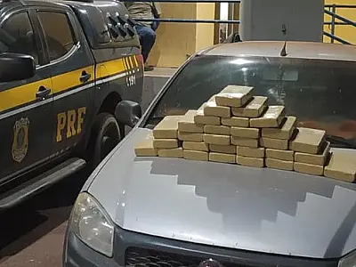 PRF apreende 31 Kg de cloridrato de cocaína que saiu de Corumbá