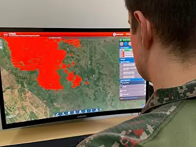 PMA monitora grande foco de incêndio na região do Touro Morto