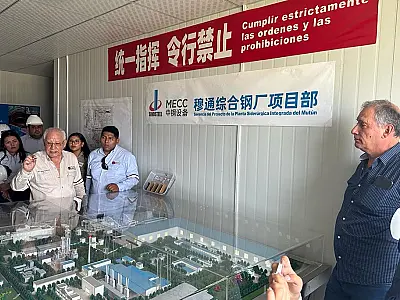 Comitiva visita Complexo Siderúrgico de Mutún, na Bolívia