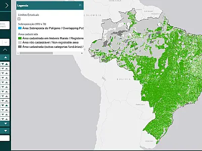 Plataforma digital traz dados inéditos sobre a implementação do Código Florestal no Brasil