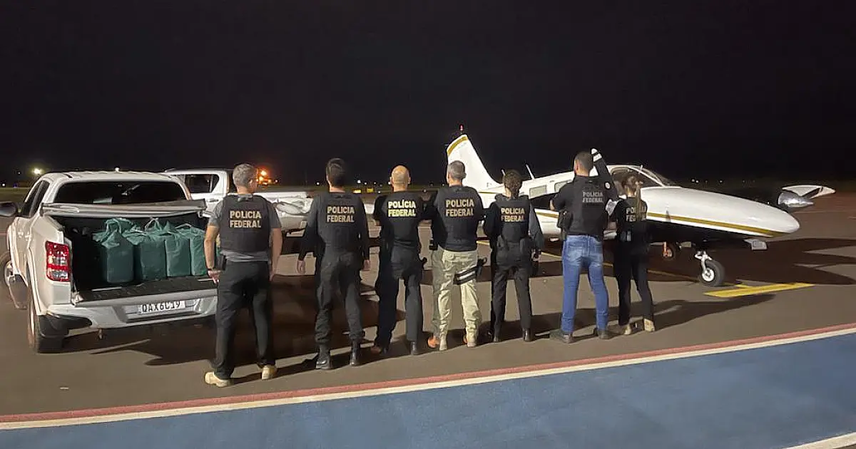 Aeronave que transportava cocaína é forçada a aterrissar em Campo Grande