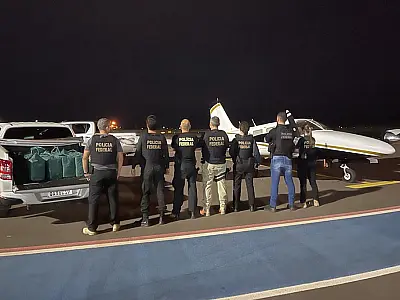 Aeronave que transportava cocaína é forçada a aterrissar em Campo Grande