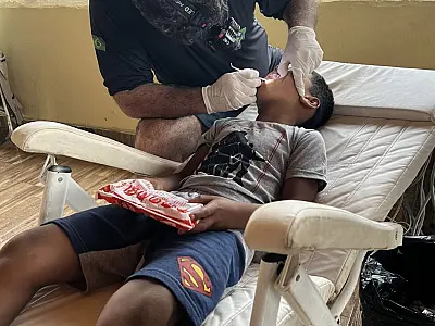 Atendimento odontológico é o mais realizado pelos expedicionários
da Alma Pantaneira
