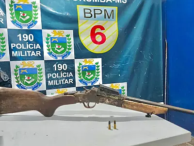 Arma de fogo usada em furto de gado é apreendida na área rural de Corumbá