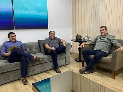 Eduardo Riedel recebe Iunes para tratar de investimentos do Estado em Corumbá
