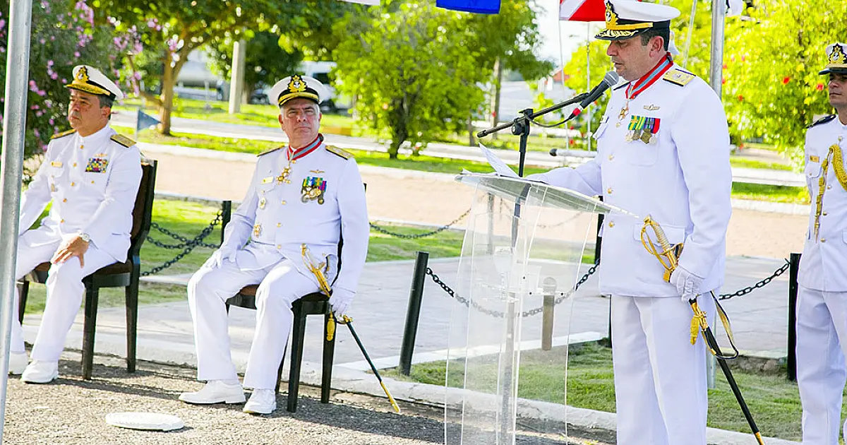 Contra-almirante Iunis Távora assume o comando do 6&ordm; Distrito Naval, em Ladário