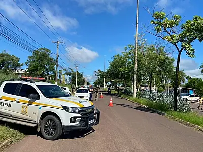 PM, Detran, Agetrat e Guarda Municipal realizam Operação Cidade Segura em Corumbá