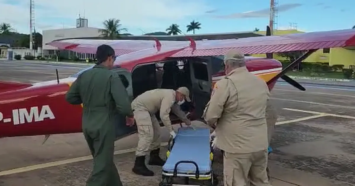 Aeronave dos Bombeiros resgata morador do Paiaguás