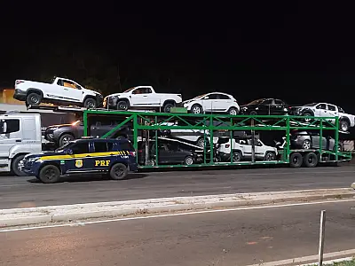 Carros roubados no Rio de Janeiro são recuperados em fiscalização na BR 262