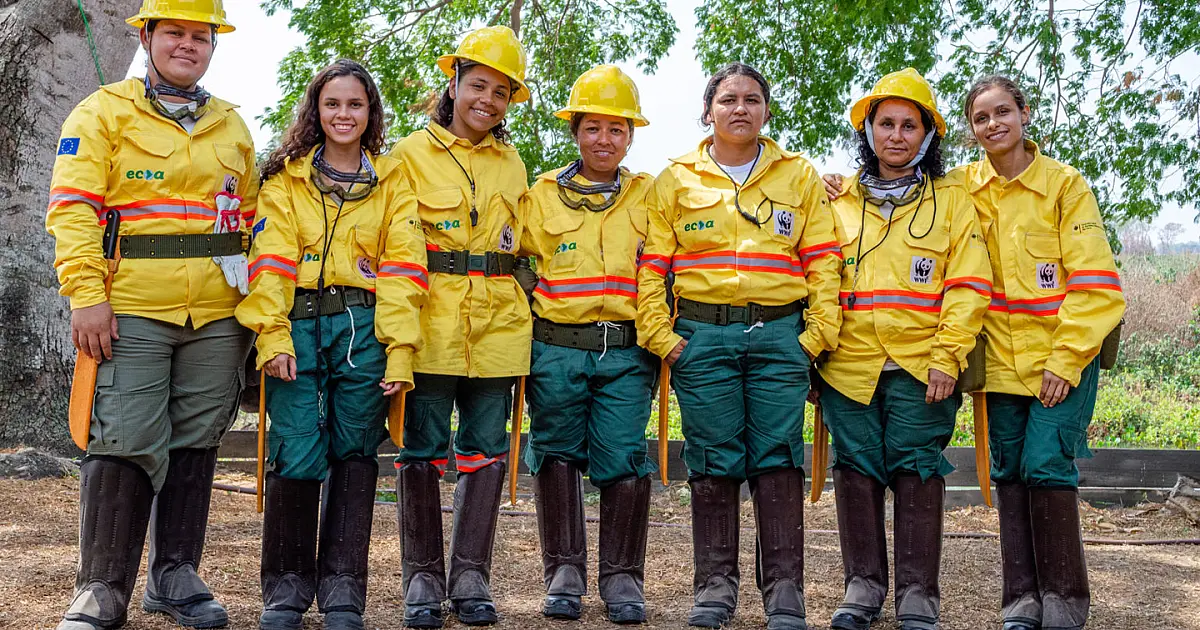 Mulheres voluntárias formam a primeira brigada feminina do Pantanal
