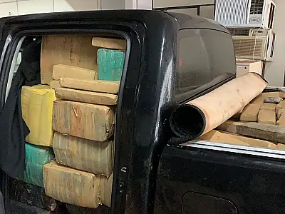 Homem é preso com caminhonete lotada de maconha