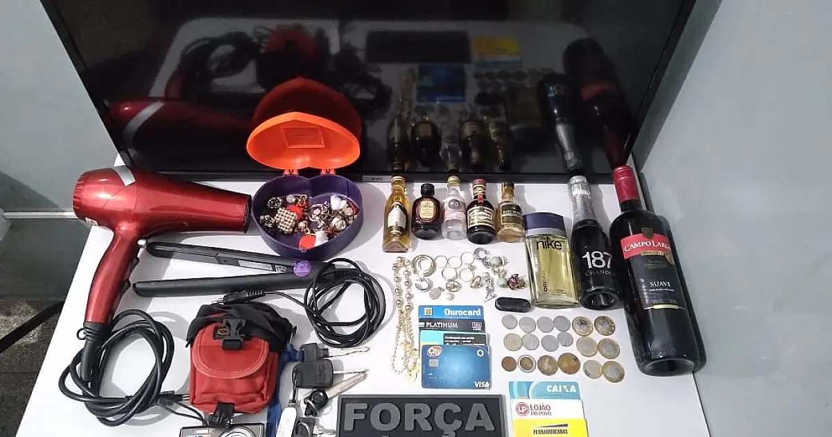 Ladrão é preso após ser identificado por câmeras de segurança