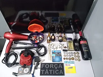 Ladrão é preso após ser identificado por câmeras de segurança