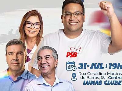 Convenção do PSB em Corumbá será dia 31 de julho